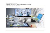 Benefits of affiliate marketing