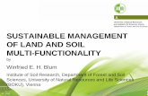 Sustainable management of Land and Soil multi-functionality by Winfried E. H. Blum