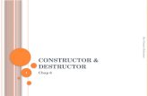 constructor & destructor in cpp