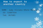 How to export to another country