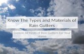 Types of Rain Gutters | SunshineGuttersPRO