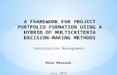 Project portfolio formation framework