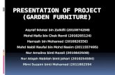Presentation of project (Garden FURNITURE)