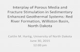 Interplay of Porous Media and Fracture Stimulation in Sedimentary Enhanced Geothermal Systems Red River Formation, Williston Basin, North Dakota