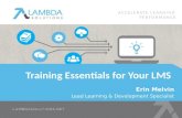 Training Essentials for Your LMS