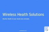 Wireless health solutions
