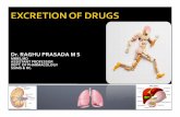 Class excretion of drugs