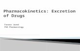 Pharacokinetics: Excretion of drugs