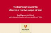 Gilligan and Nikoloski 2016 Brannerite and gangue interaction - AusIMM U Conference Adelaide 2016