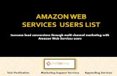 Amazon Web Services Users Email and Mailing List