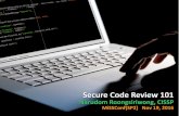 Secure Code Review 101