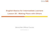 English basics for intermediate learners lesson 20