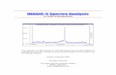 Spectra Analysis in IMAGIC