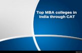 Top mba colleges in india through cat