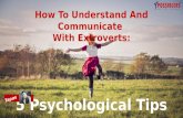 5 Psychological Tips for Extroverts
