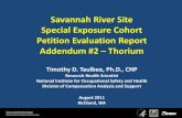 Savannah River Site Special Exposure Cohort Petition Evaluation ...