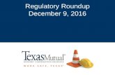 Regulatory Roundup, Dec. 9, 2016