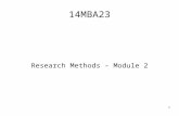 Research methods module 2 msf