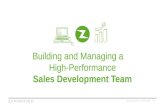 Ronny Swor- Zapproved- Building and Managing a High-Performance Sales Development Team