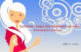 Summer tops for women on sale