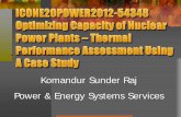 2012 ICONE20 Power Conference Optimizing Nuclear Power Plants Capacity Paper Sunder Raj Presentation