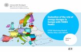 Evaluation of the role of energy storages in Europe with TIMES PanEU