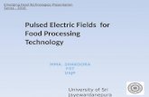 Pulsed Electric Field For Food Processing Technology