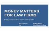 Money matters for law firms