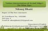 Various interpretations of Arvind Adiga's The White Tiger