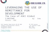 Irma Cosico, ASKI Global, Singapore, Leveraging Remittances to Drive Development