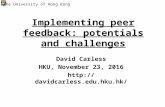 Implementing peer feedback