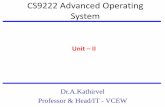 CS9222 ADVANCED OPERATING SYSTEMS
