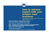 20151201 how to achieve impact with your project   best practices