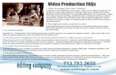 Frequently asked questions about Video Production page 1