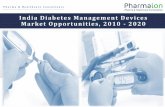 India diabetes management devices market forecast report - 2020 brochure