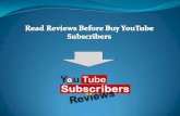 Read Reviews of Buy YouTube Subscribers Service Providers