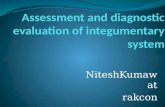 Assessment and diagnostic evaluation of integumentary system
