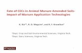 Fate CEC’ in Animal Manure Amended Soils-Soil Processes