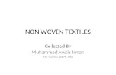 Non woven textiles
