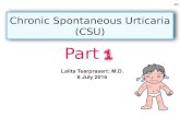Chronic spontaneous urticaria (part 1)