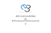 #EmotionAtWork shared at Boots Finance YOUniversity week Nov '15