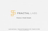 Financial Management 101 from Fractal Labs
