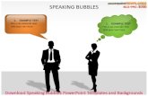 Download speaking bubbles power point templates and backgrounds