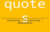 Curiosity | Creativity | Innovation