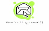 Memo(E-Mail) writing