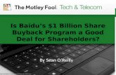 Is Baidu’s $1 Billion Share Buyback Program a Good Deal for Shareholders?