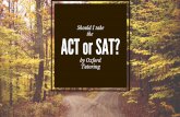 Should i take the act or the sat