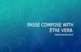 Passé compose with être in english verb by jasleen