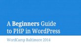 Beginners guide-to-php-in-wordpress