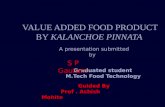 To development of value added food product by kalanchoe pinnata